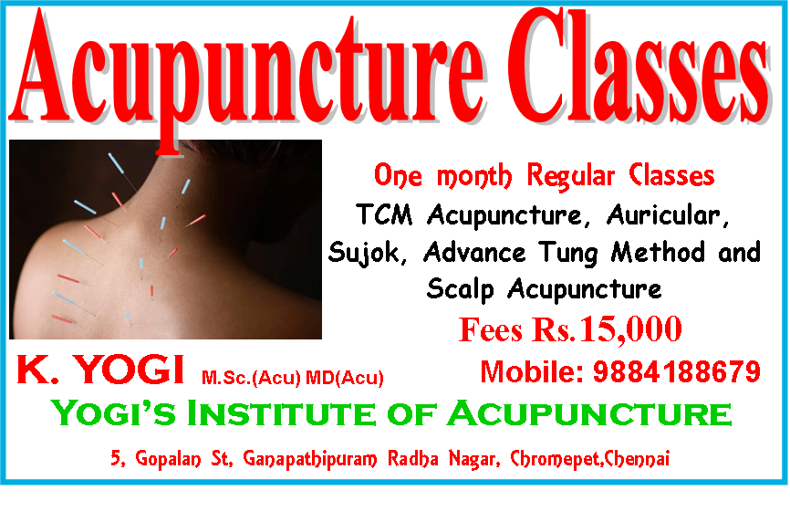 Acupuncture Classes in Chennai