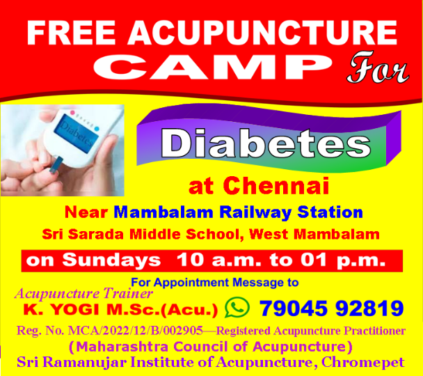 Diabetes Treatment Camp in Chennai